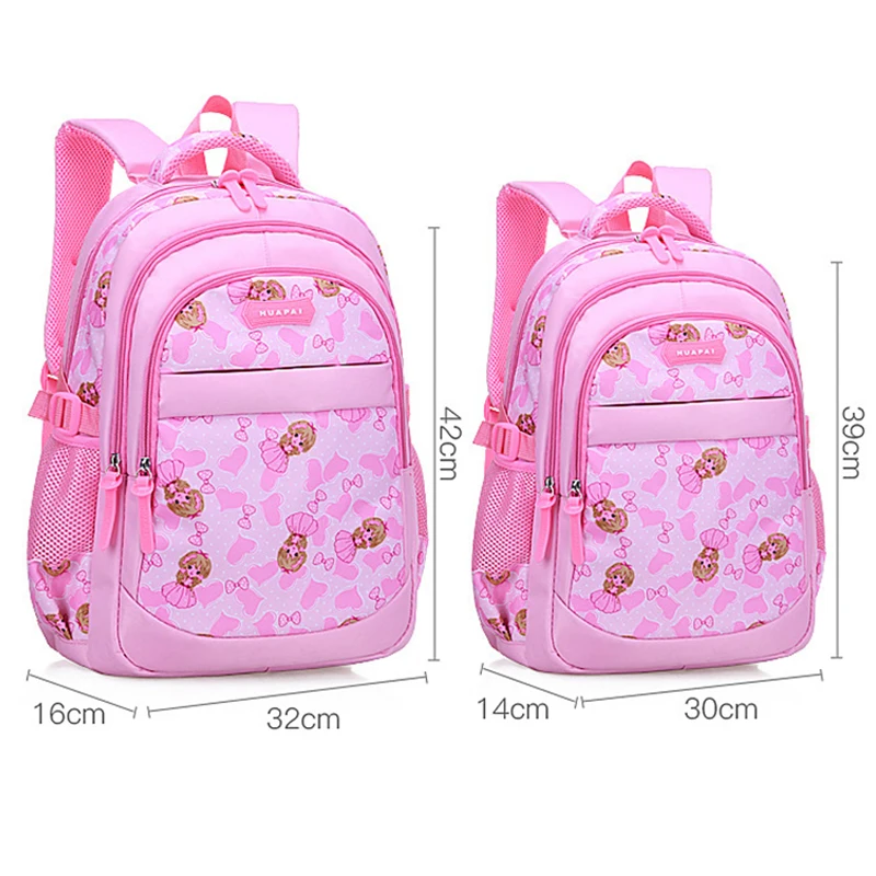 MTA Floral Nylon Fabric Large-Capacity Waterproof Elementary School Girl Schoolbag