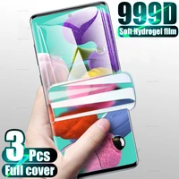 3pcs screen protector for samsung a01a11a21a31a51 a50 m31a80 or a90a9 2018 hydrogel film