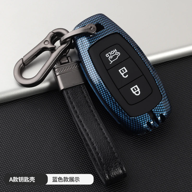 

Key cover Car Key Case For Hyundai Santa Fe TM 2019 I30 2018 Solaris Azera Elantra Grandeur Accent Keychain Holder Protector