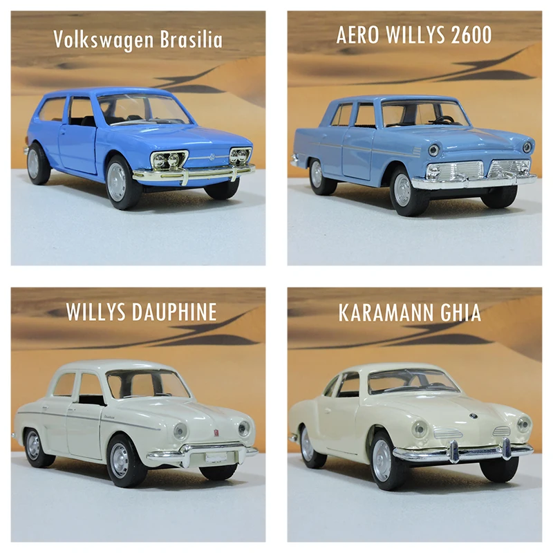 Литые модели автомобилей моделей Aero Willys 1/64 в масштабе 2600 Volkswagen брасилия
