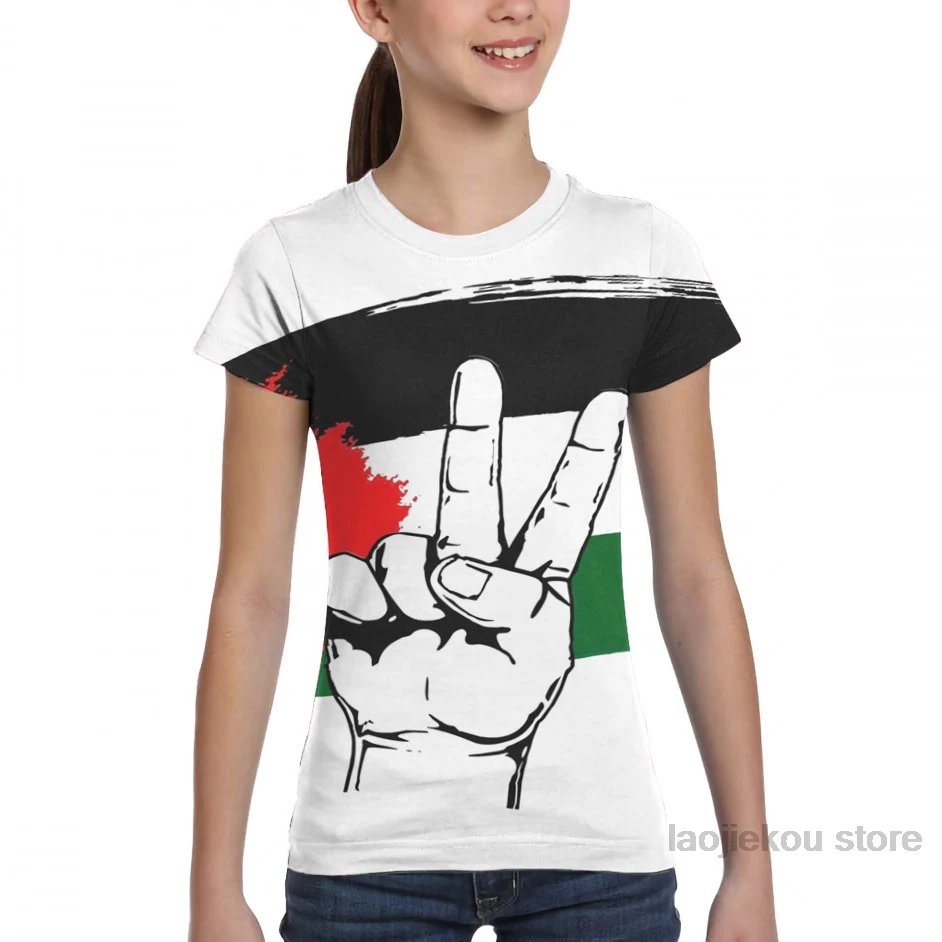 PEACE PALESTINE/Мужская футболка женская модная футболка для девочек с принтом летние футболки с короткими рукавами для мальчиков