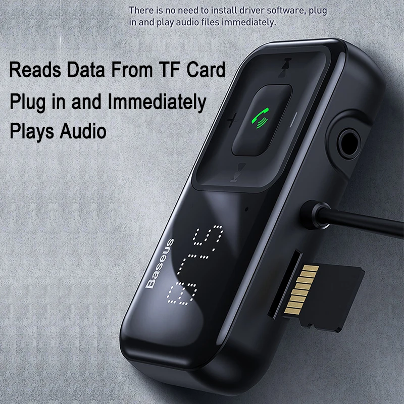 Baseus фм модулятор передатчик Bluetooth 5 0 FM 3.1A USB зарядное устройство Автомобильное