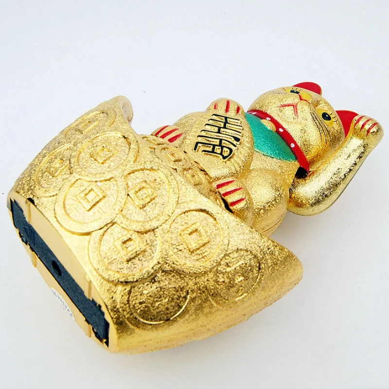 Классический китайский счастливый кот богатство Электрический развевающийся