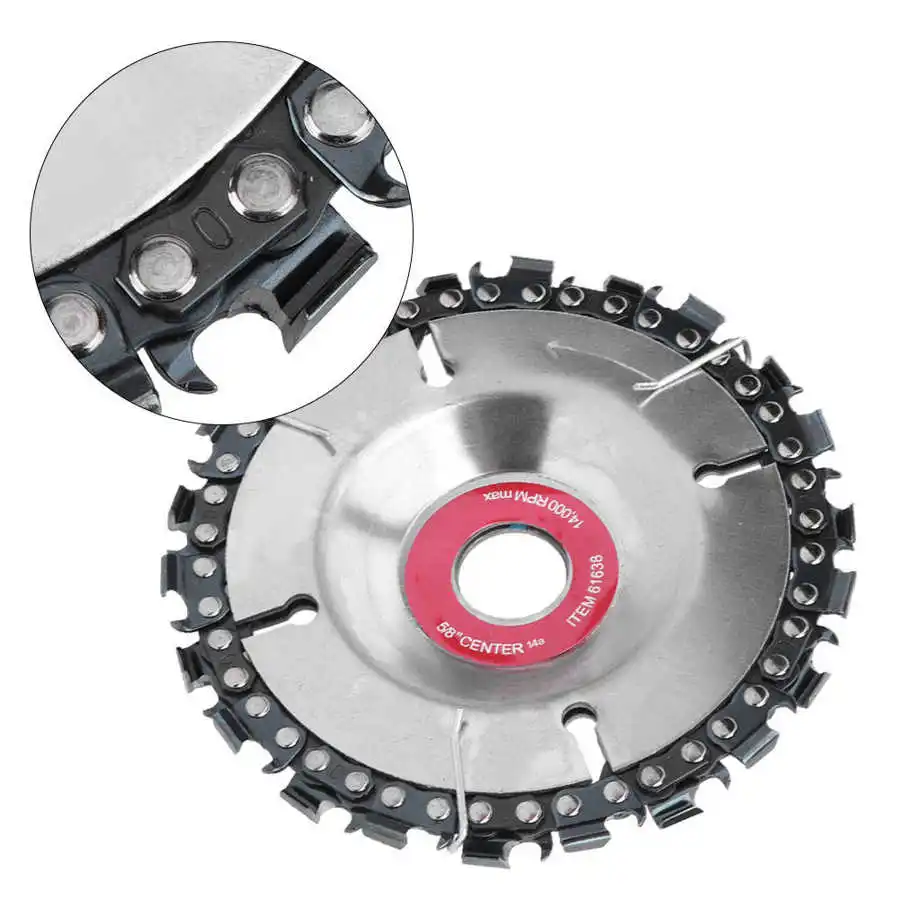 Диск цепной пилы 4 дюйма серебро тонкая работа для резьбы по дереву угловая