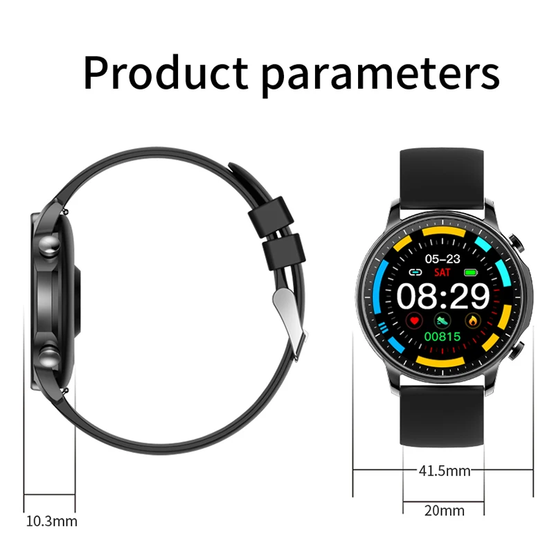 

V23 Smart Watch Men Women smart Bracelet Full Screen Touch Waterproof Heart Rate Blood Monitor Sport Smartwatch for girl gift