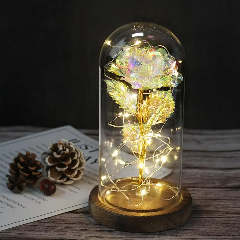 Горячая Красота и с рисунком из мультфильма Красавица Чудовище позолоченный