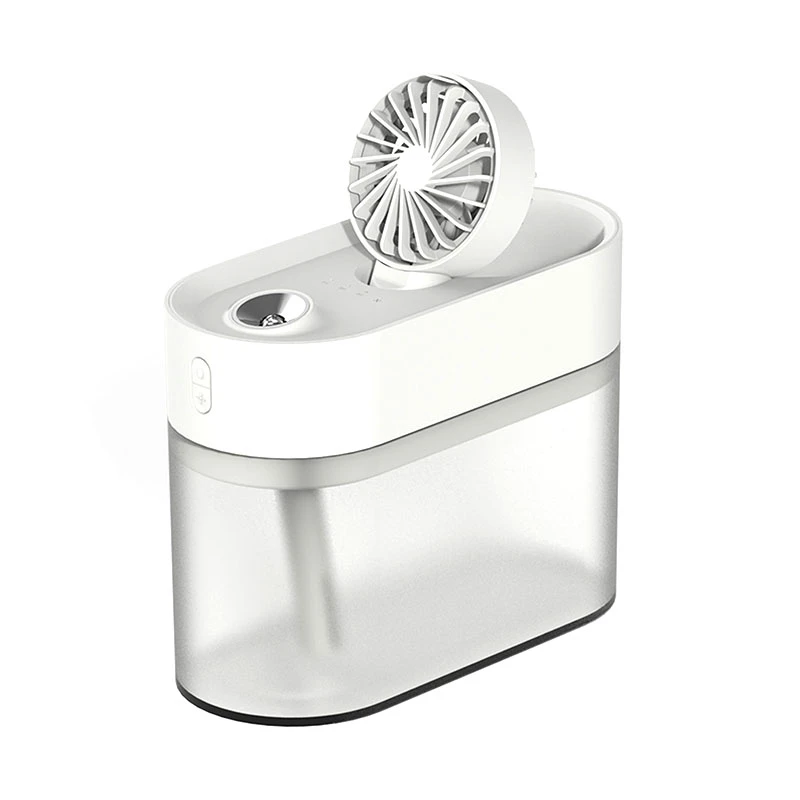 

700ML USB Air Humidifier Ultrasonic Cool-Mist Adorable Pet Mini Humidifier with LED Light Mini USB Fan