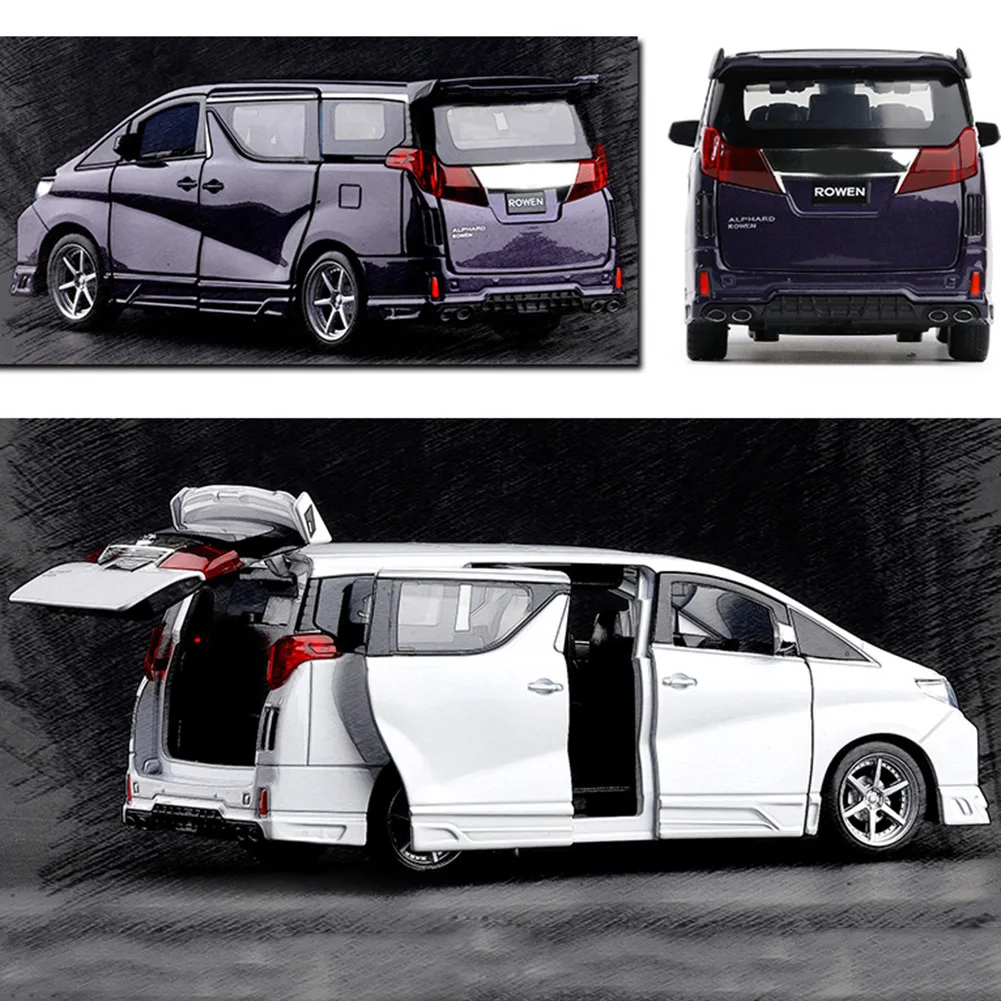 1/32 мини литой автомобиль для Alphard модель с светильник музыкальная игрушка