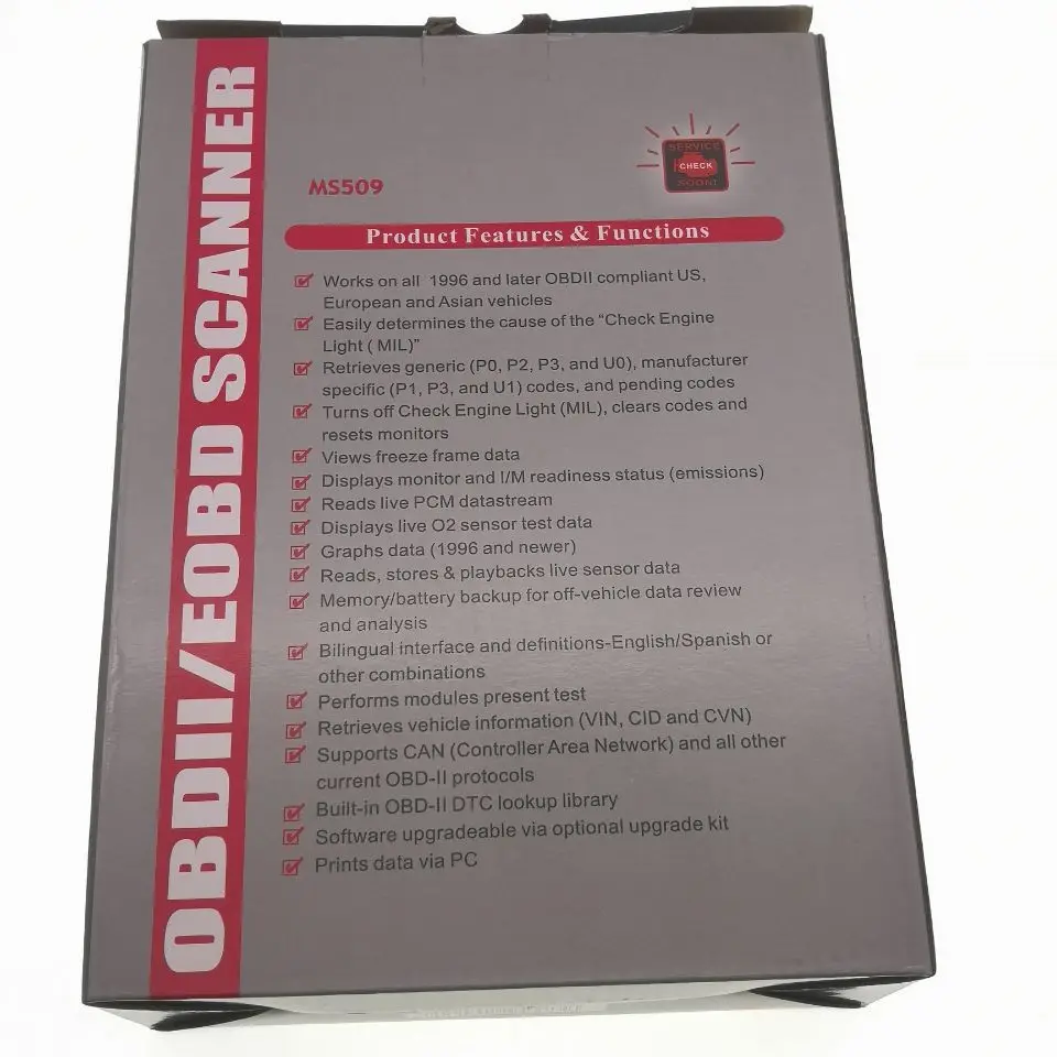 Авто диагностический сканер MaxiScan MS509 OBD2/EOBD (система бортовой диагностики авто код