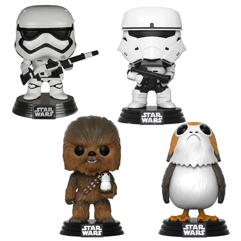 

Star War chewbacca & Bird Porg & First Order & Combat Assault Tank Trooper 10cm Viny Model Figure Toys