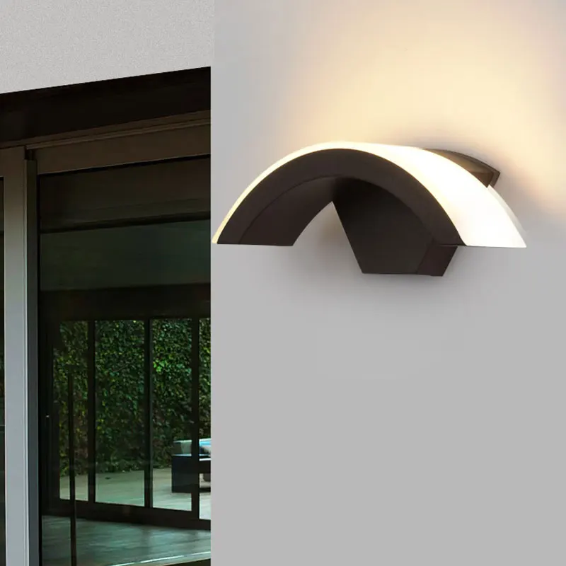 Водонепроницаемый светодиодный настенный светильник для крыльца Уличное бра с