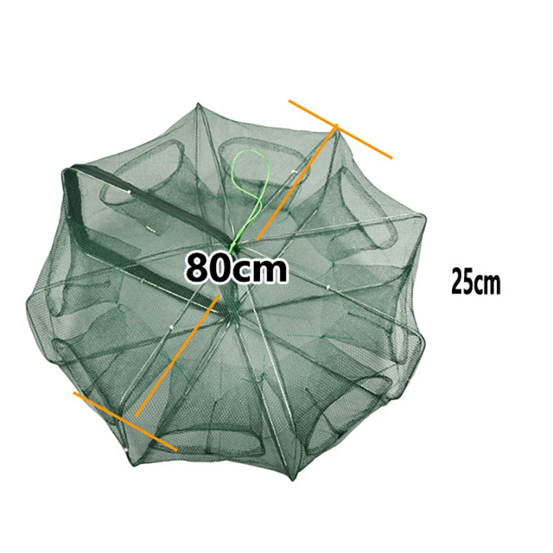 

Automatic Fishing Net Round Folding Shape Trap Cage Crayfish Crab Catcher Mesh Shrimp Fish Network Eels Traps Fish Net Cages