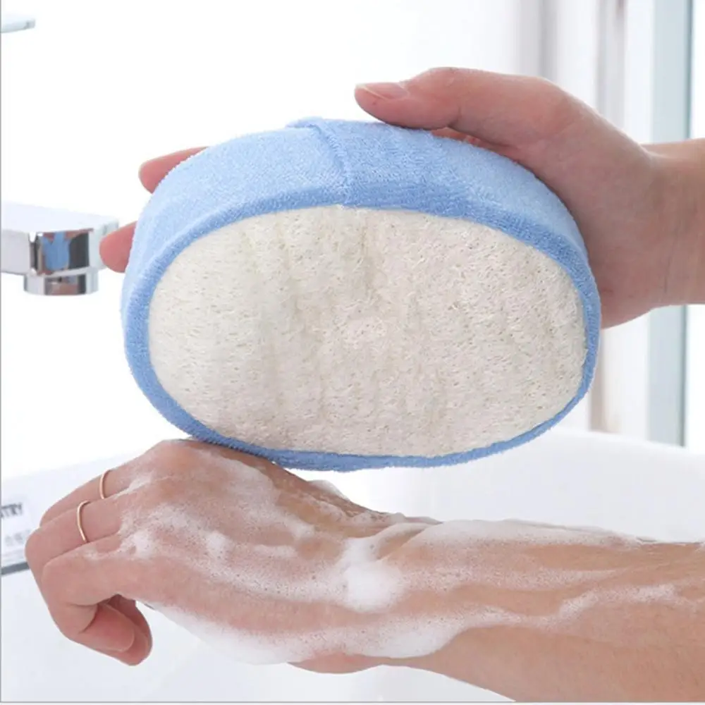 1 Pcs Soft Bathing Sponge For Shower Spa Exfoliator Scrubber Pad Cotton Flapping Reusable Face Cleaning Bath Brush | Дом и сад