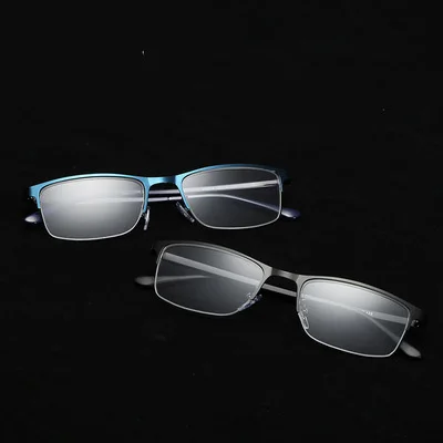 Очки для чтения мужчин и женщин квадратные металлические классические