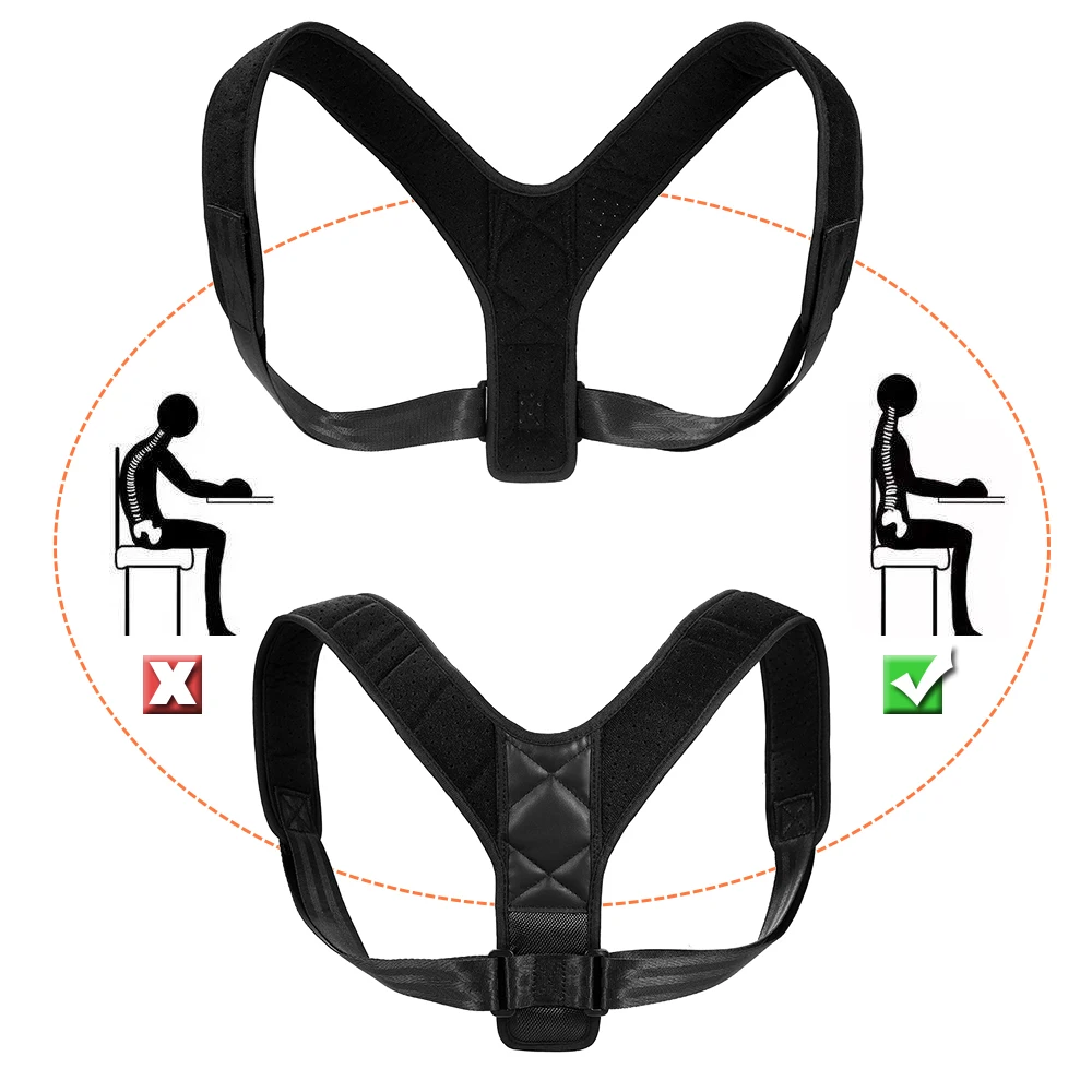 

Posture Corrector Support Brace Figure 8 Clavicle Strap Wrap Adjustable Clavicle Support Brace Upper Back Shoulder Strap