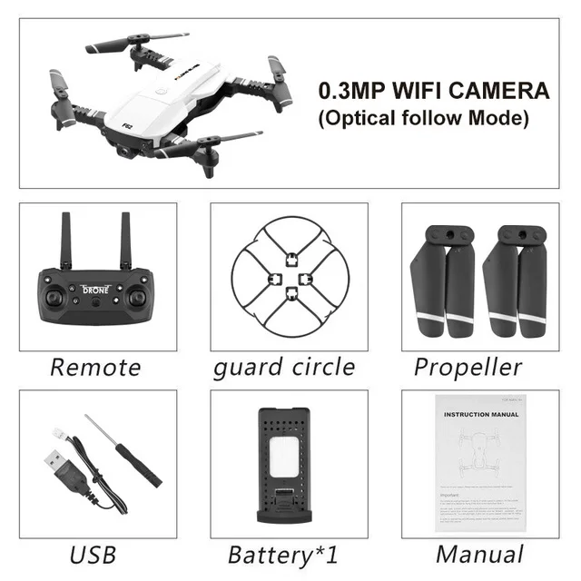 4K оптическое позиционирование потока HD камера Дрон удержание высоты складной