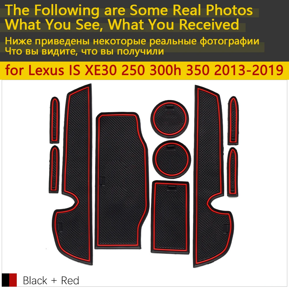 Противоскользящая резиновая подушка для чашки дверной паз коврик Lexus IS XE30 250 300h 350