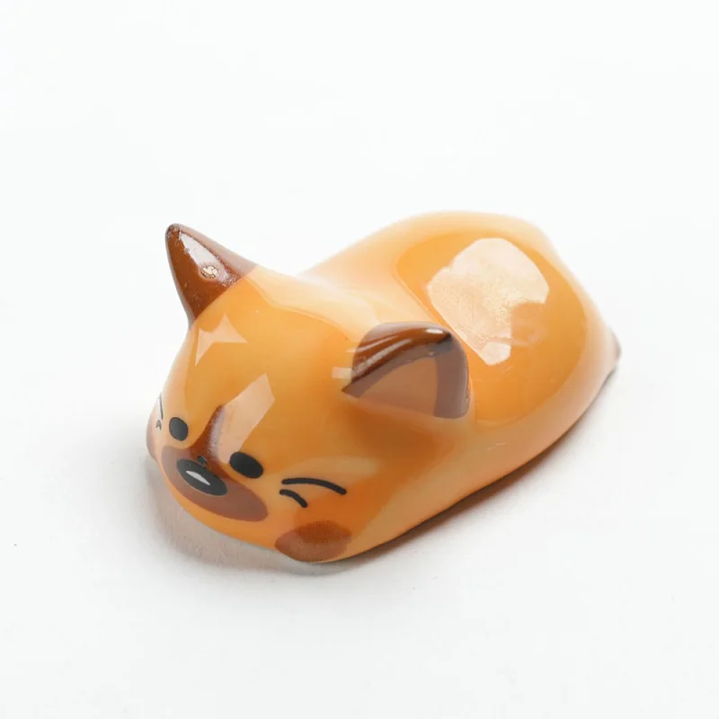 2PCS Ceramic Fat Cat Chopstick Holder Spoon Rest Decoration For DIY Home Dining Table Supplies | Дом и сад
