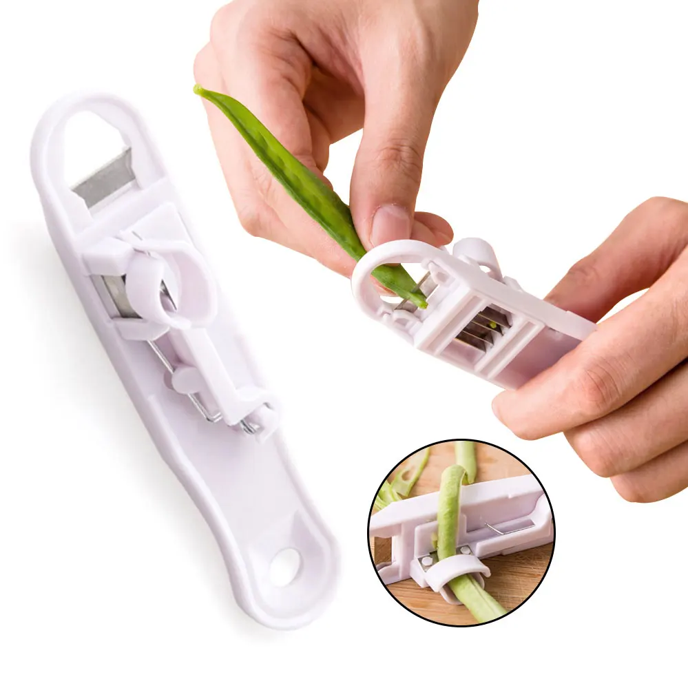 Французский стиль зеленая фасоль овощерезка резак Стрингер для удаления