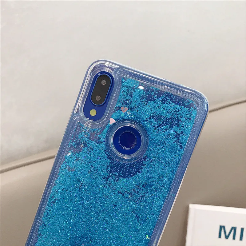 Жидкий зыбучий песок Блестящий блестящий чехол для телефона Xiaomi Redmi 9 9SE 8 Lite Note 7 6 6A