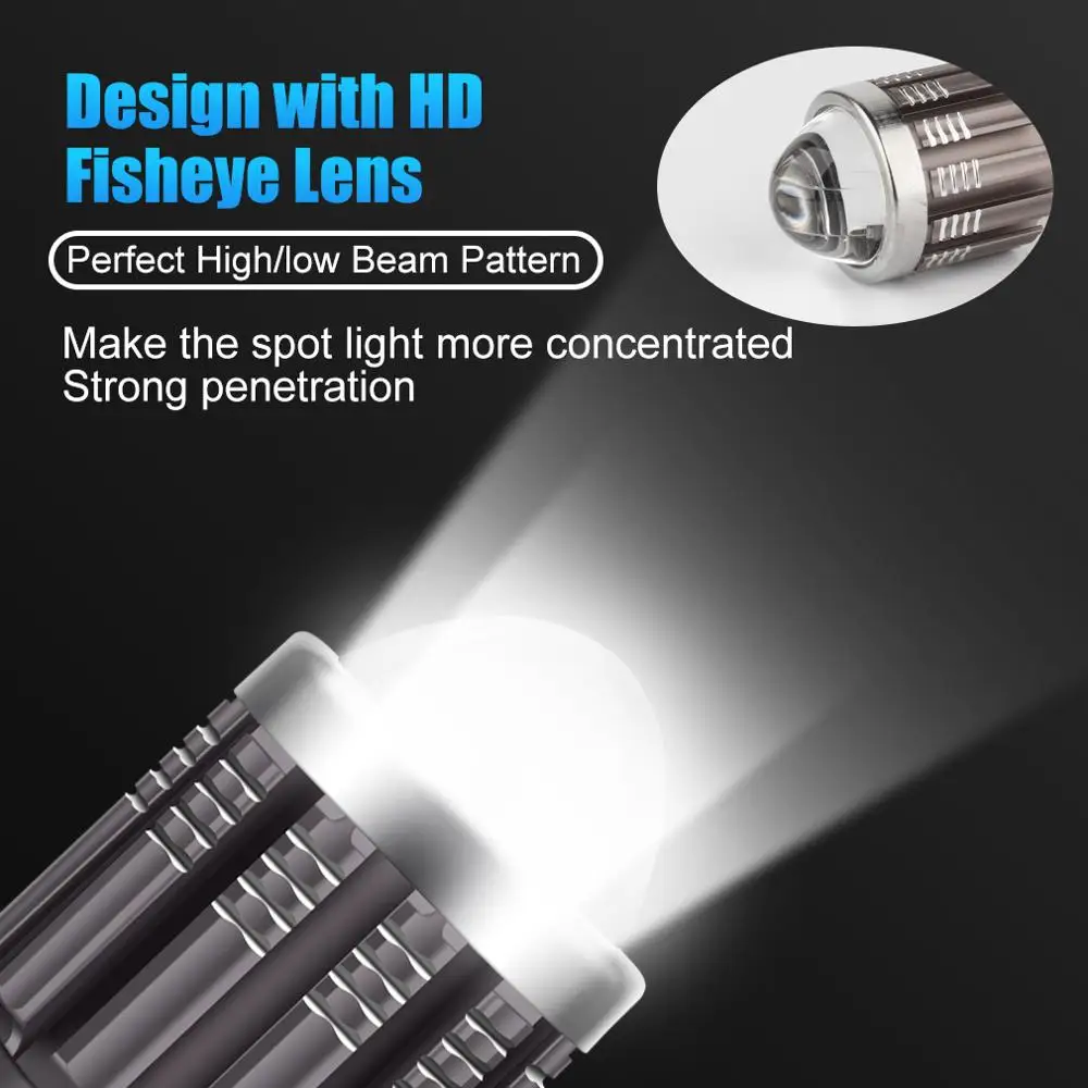 10000Lm H4 LED Moto H6 BA20D светодиодные лампы для мотоциклетных фар CSP линзы Белый Желтый
