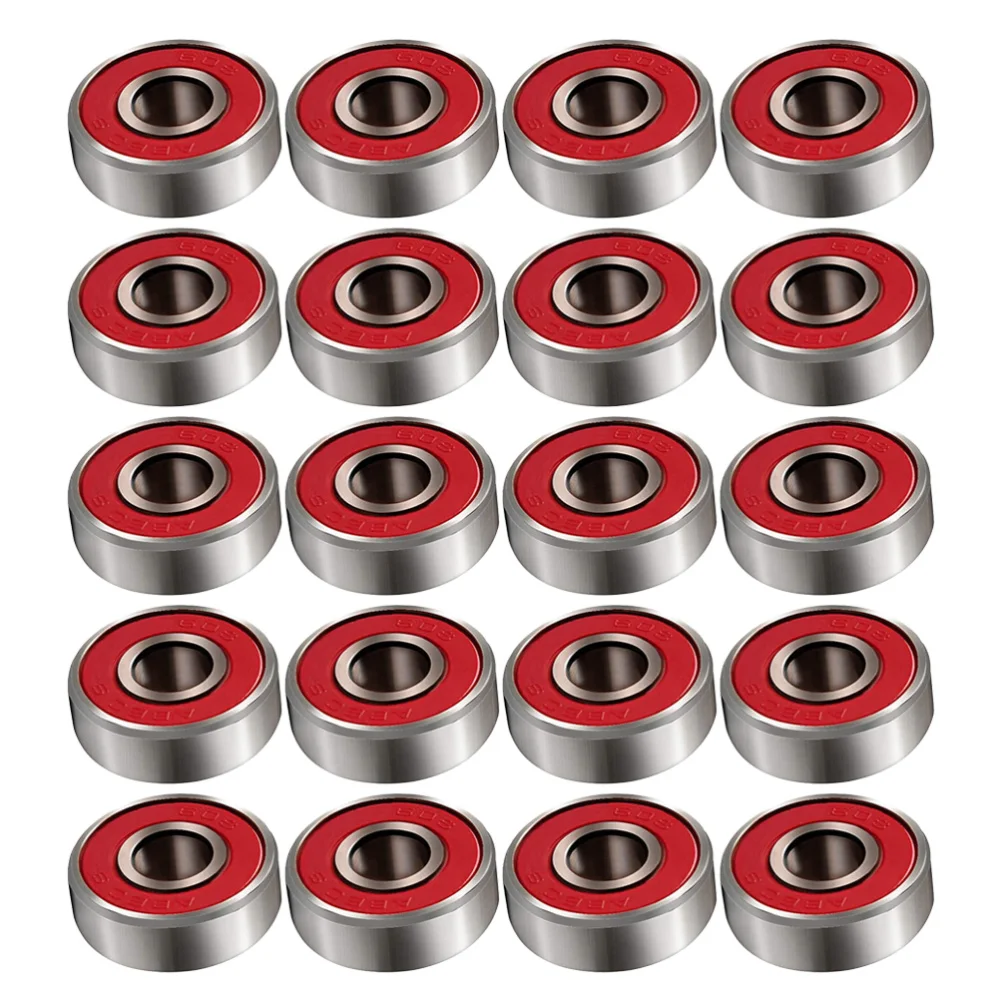 

20 шт., 608 2RS, роликовые подшипники для скейтборда