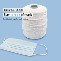 2 534mm flat elastic belt round mask ear belt accessories high quality elastic rope adjusting buckle for diy mask accessories