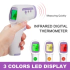 термометр цифровой Цифровой термометр для лба Бесконтактный ИК инфракрасный измерение температуры с подсветкой цвета цифровой дисплей Accuracy точность