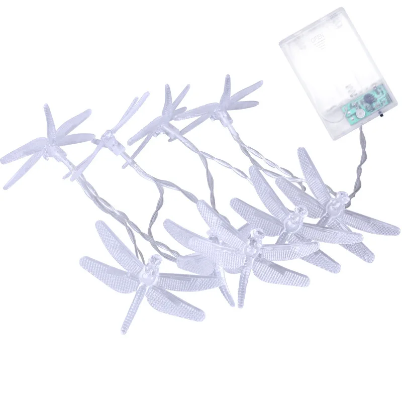 

20LED 16ft Dragonfly Solar String Lights Outdoor Waterproof Fairy Lighting for Home Garden Lamp Fence Wedding Christmas Party
