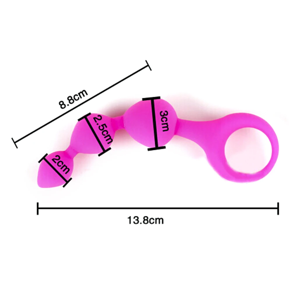 Силиконовый Анальная пробка Анальный вибратор простаты массажный фаллоимитатор