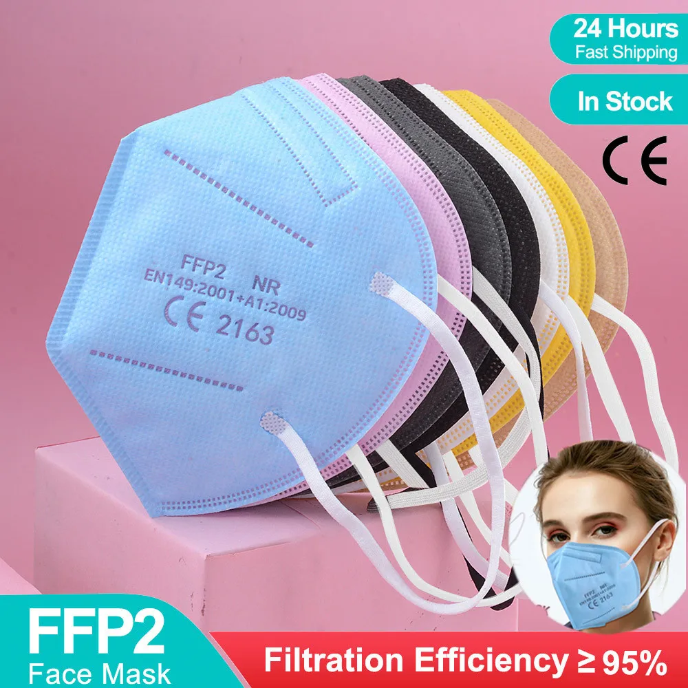 

FFP2 Mask CE KN95 Mascarillas FPP2 Approved hygienic Protective Face Mask cubrebocas Masque FFP2MASK mascarilla fpp2 homologada