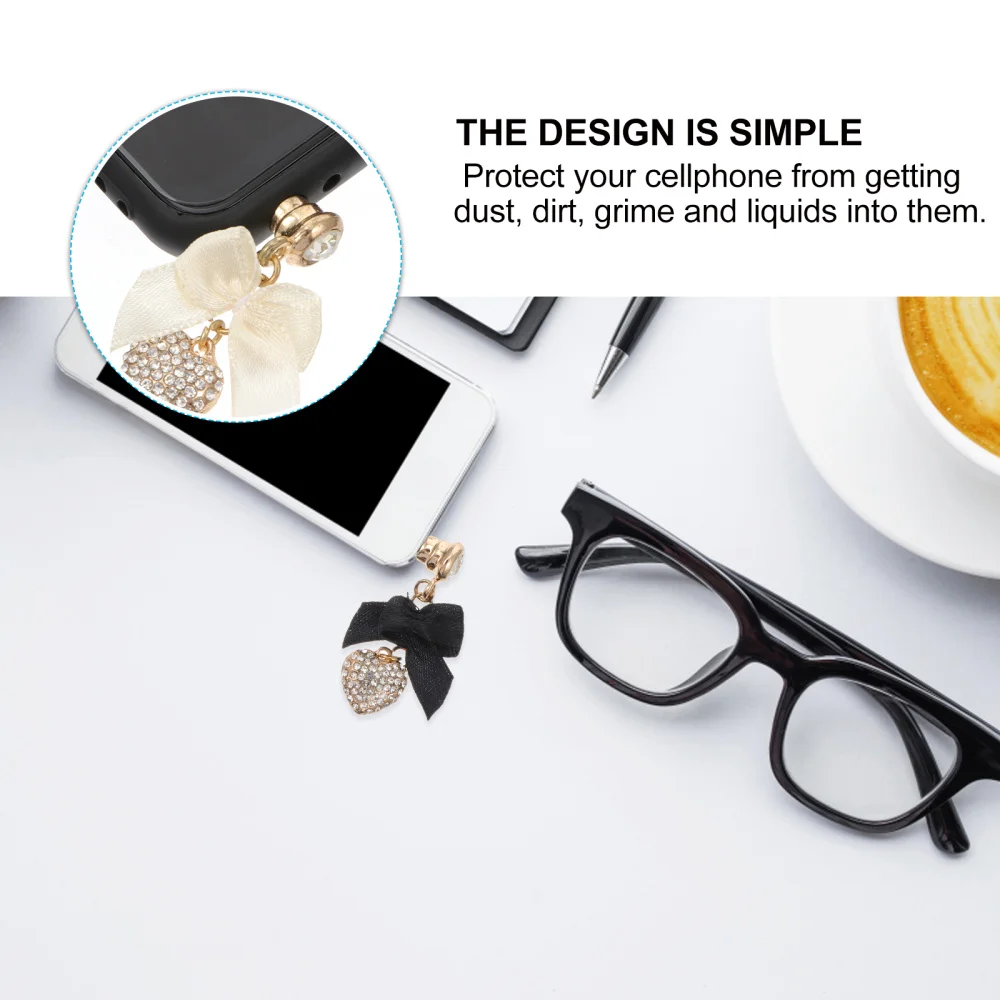 

2pcs 3.5mm Dust-Proof Phone Port Plugs Earphone Jack Plug Smart Phone Dust Plug