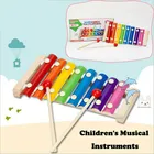 Хлопковые брюки для маленьких детей; Разноцветная музыкальная игрушечные инструменты милые ксилофон развивающие интеллект Развивающие деревянные игрушки