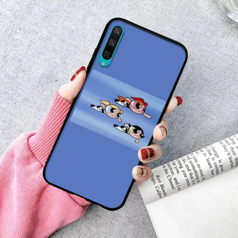 

Powerpuff Girls Black Soft Phone Case For Huawei P20 30 40 Pro Mate 20x 30 40 Pro Nova6 7 Honor 9X 10