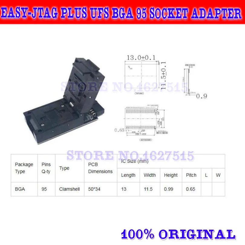 Набор z3x pro оригинальный новый легкий jtag plus box + emmc socket nand adapter ufs bga 153 95