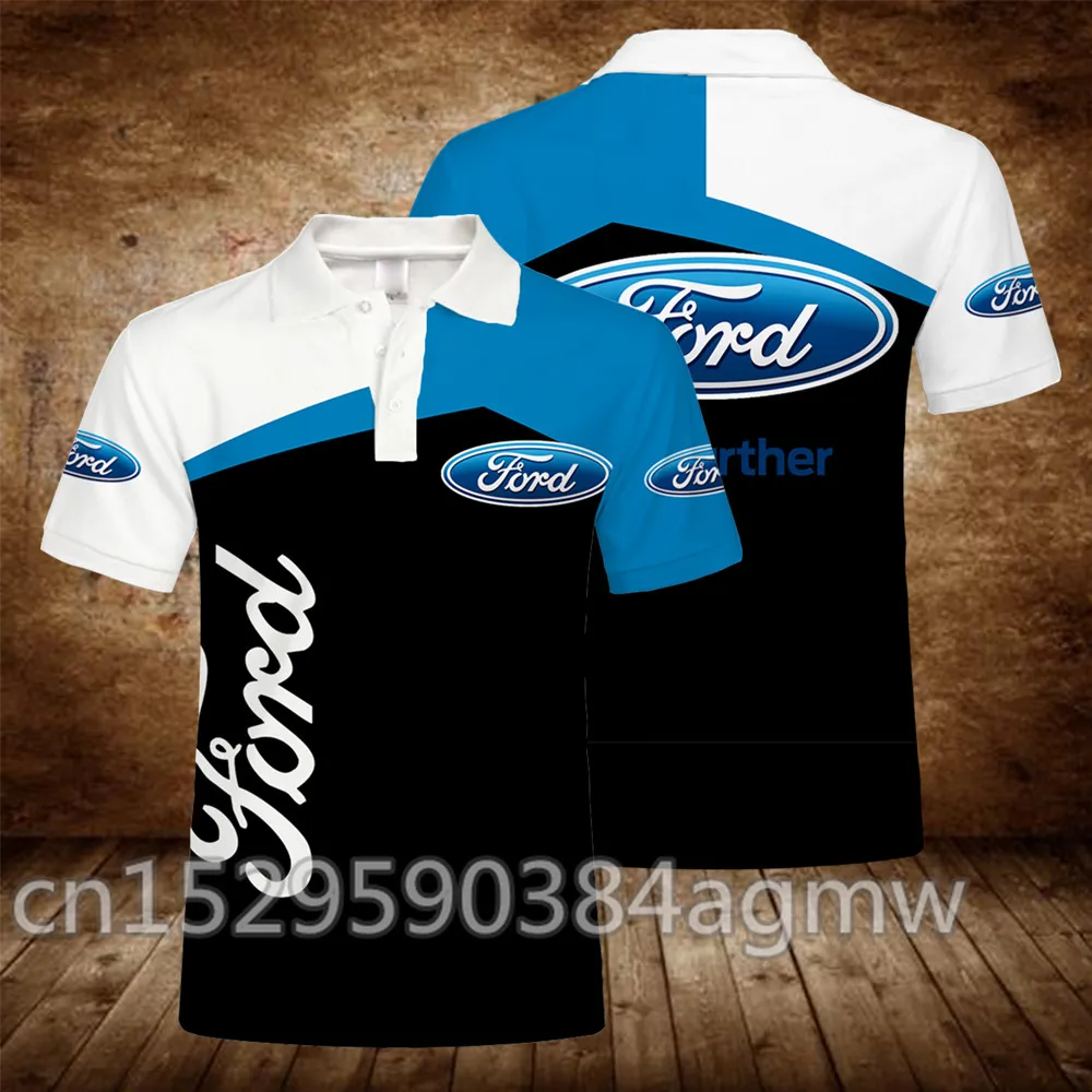 2020 Новое поступление Ford летние 3D принт мужские футболки с коротким рукавом