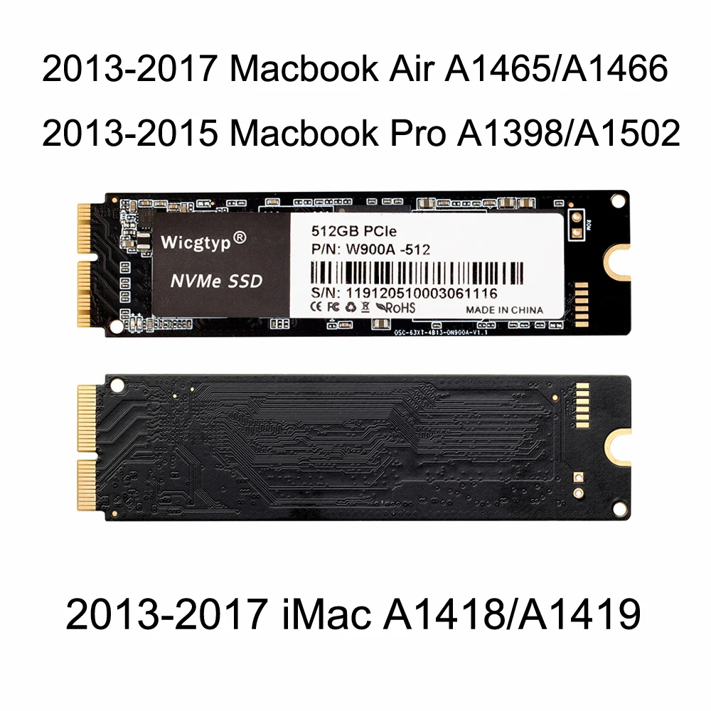 Новый SSD 256 ГБ 512 1 ТБ для 2013 2014 2015 Macbook Pro Retina A1502 A1398 Air A1465 A1466 iMac A1418 A1419|Внутренние