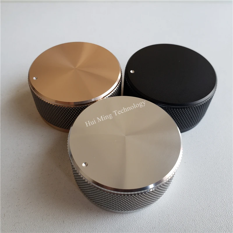 Высококачественная алюминиевая ручка твердая потенциометра 44*22*6 мм рифленая