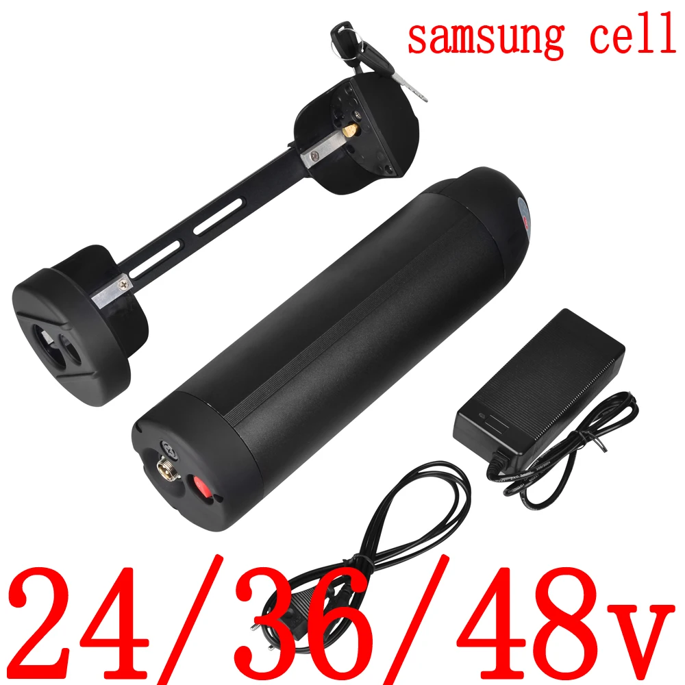 

24V 36V 48V electric bicycle battery 24v 36v 48v 9ah 12ah 15ah 18ah 21ah Lithium ion battery use samsung cell with 2A charger