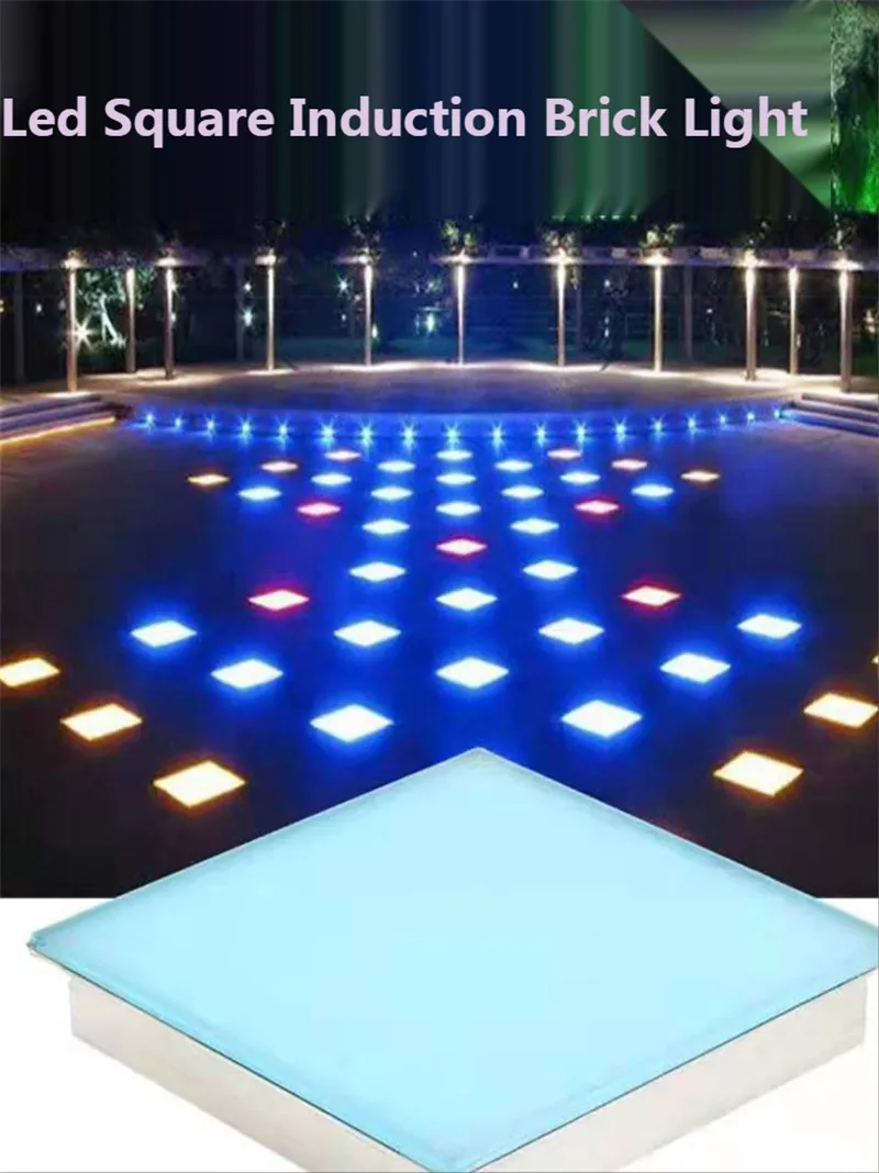 

Led Floor Light Outdoor Square Celebration Square Light Landscape Decoration Game Interactive Induction Colorful Running Lights