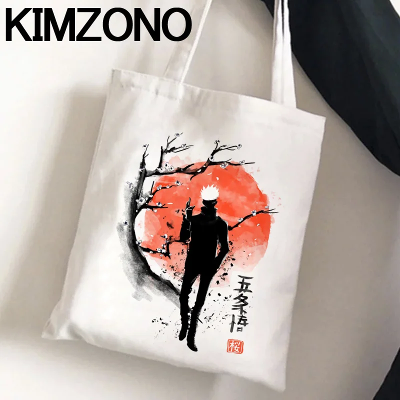 

Jujutsu Kaisen shopping bag reusable bolsas de tela cotton shopping bolsa bag bolsa compra net grab