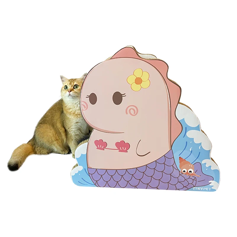 Когтеточка для кошек маленький динозавр Русалочка большое пространство Кот лапа