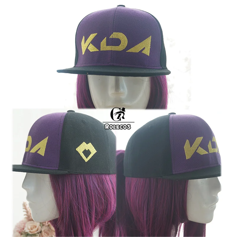 

ROLECOS Game LOL KDA Akali Cosplay Hat Mask LOL K/DA Akali Cosplay Mask Props for Men Women Cosplay Hat Mask