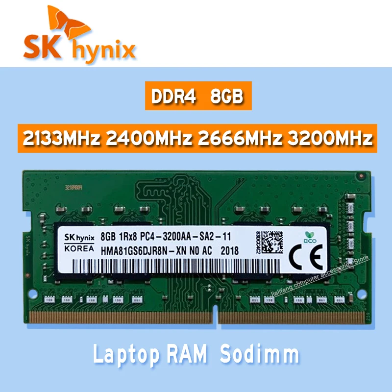 SK Hynix ddr4 8 Гб 2133 МГц 2400 2666 3200 Оперативная память Sodimm памяти ноутбука PC4 2133P 2400T 2666V 3200AA