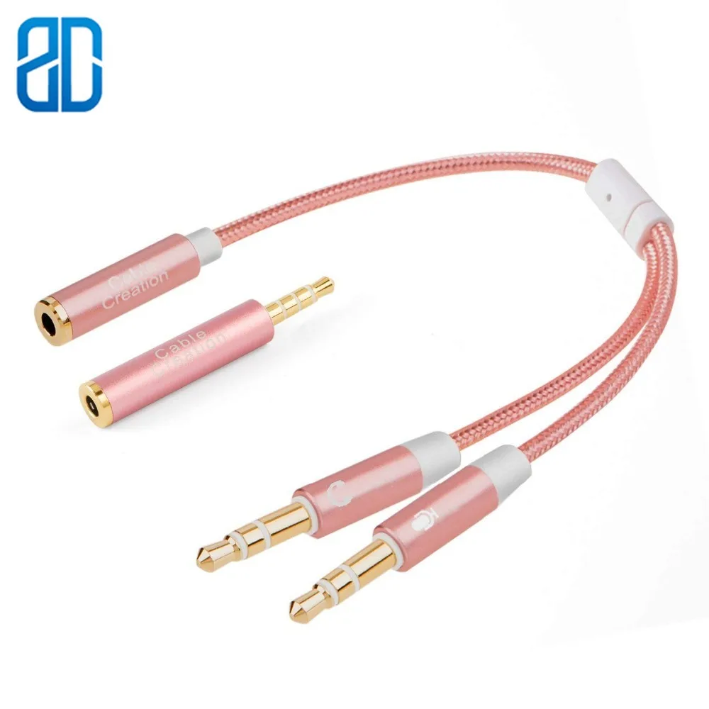 Штекерные наушники 3 5 мм с разъемом типа Мама 2 и папа адаптером CTIA OMTP цвет