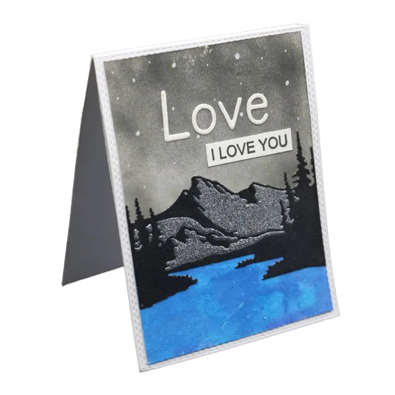 2020 новый пейзаж металла резки Трафарет DIY Скрапбукинг альбом печать бумажная