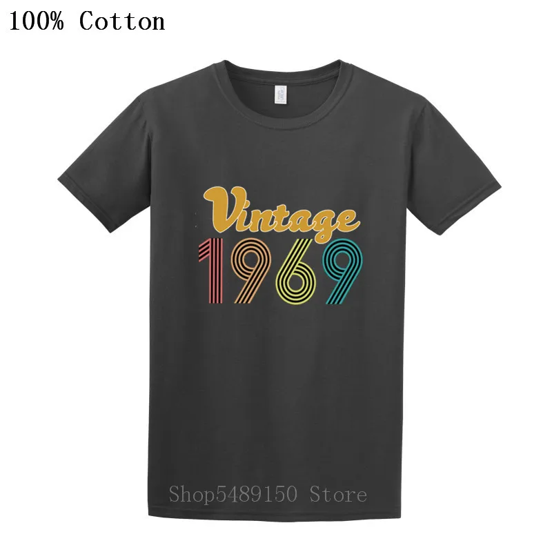 Новое поступление винтажные дышащие хлопковые футболки 1969 футболка для