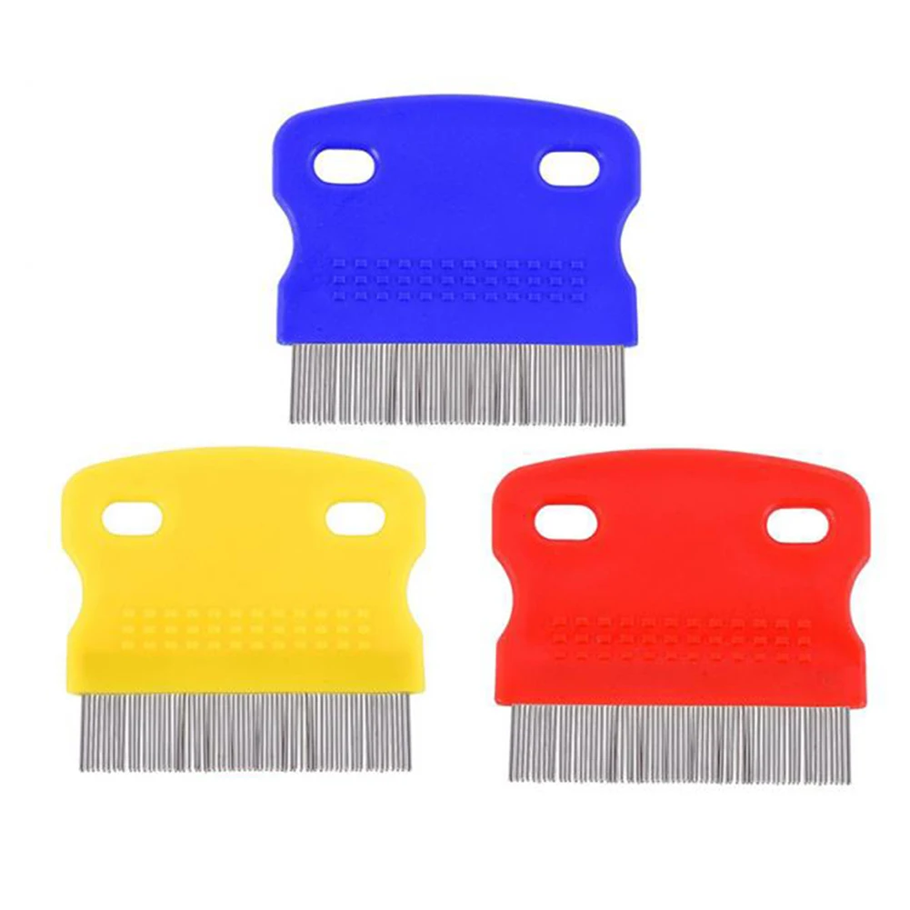 

Pet Care Protect Comb Stainless Steel Material Simple and Beautiful Comfort Hair Grooming Flea Comb Non-slip Handle Easy to Use