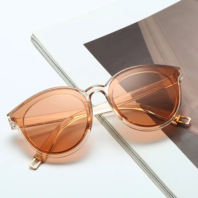 

2021 Korean star same Sunglasses transparent Sunglasses men's and women's fashion net red large frame sunglasses