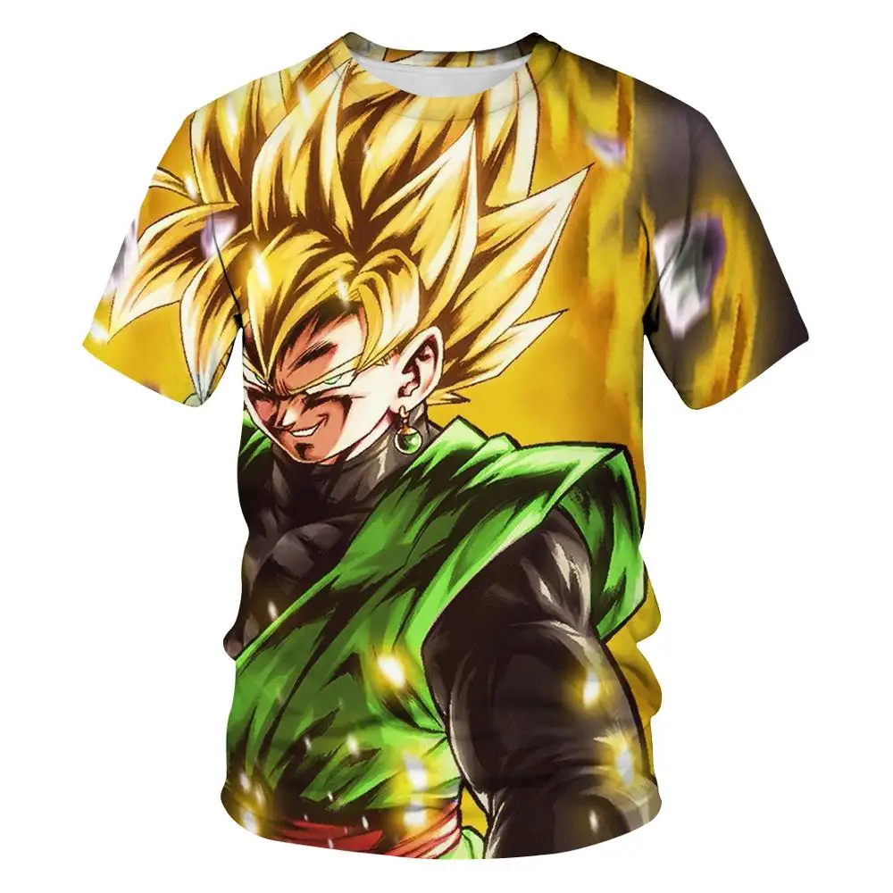 Новинка 2020 Повседневная футболка Wukong с объемным принтом dragon ball Спортивная